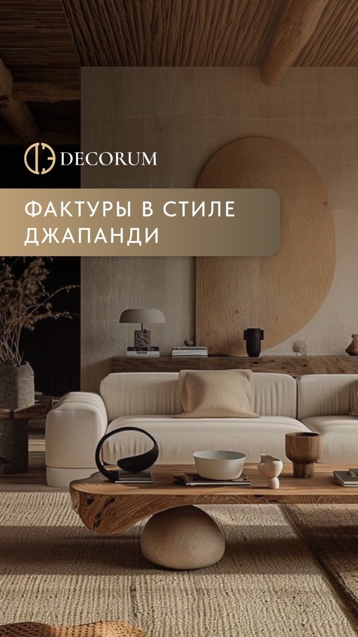 Декоративные покрытия в стиле Джапанди. Топ-5 фактур от Decorum.